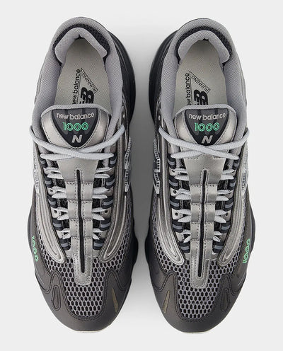 New Balance - 1000 Shoe - Black/Dark Silver Metallic/Lime Leaf Shoes New Balance