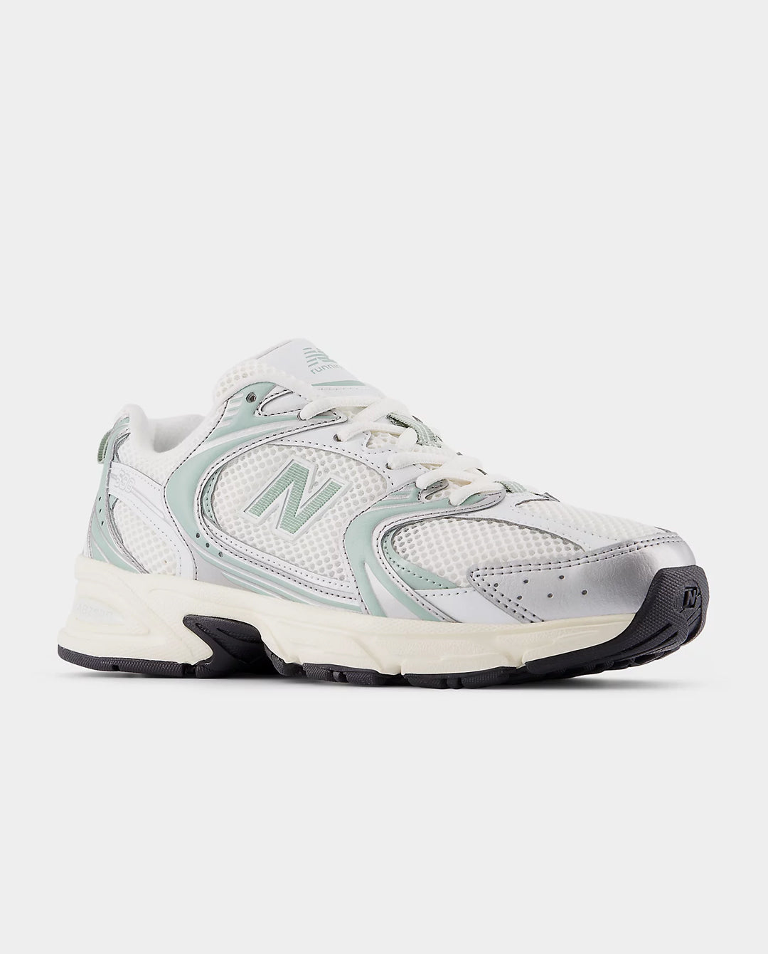 New Balance - 530SEB Shoe - Silver Metallic/Mosaic Green Shoes New Balance