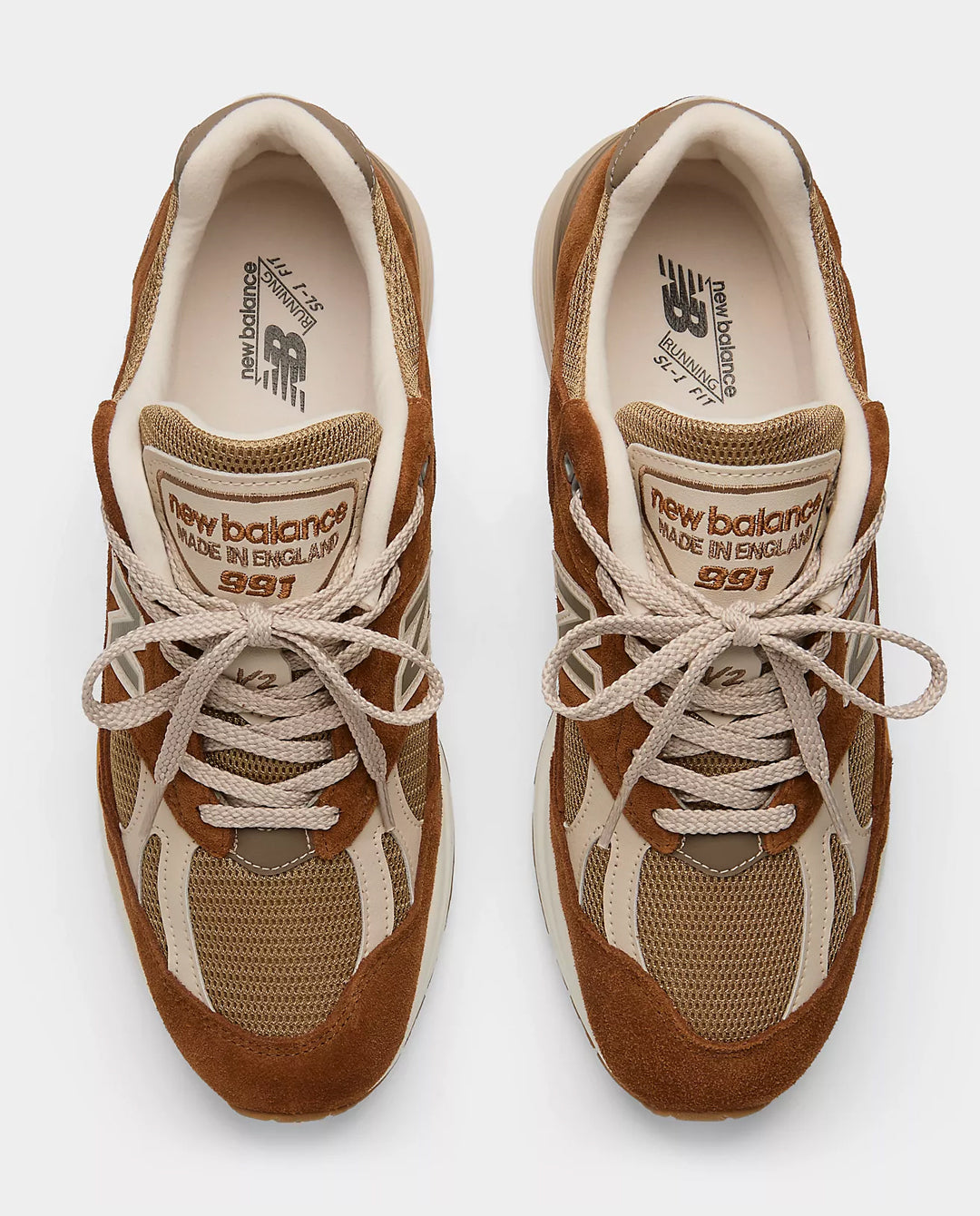 New Balance - 991GB2 Shoe - Caramel Cafe/Dijon/Feather Gray Shoes New Balance