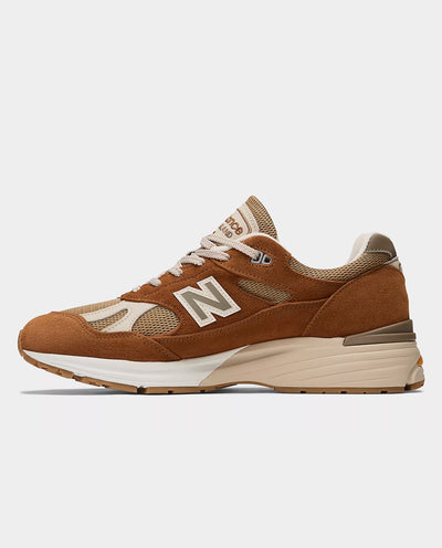 New Balance - 991GB2 Shoe - Caramel Cafe/Dijon/Feather Gray Shoes New Balance