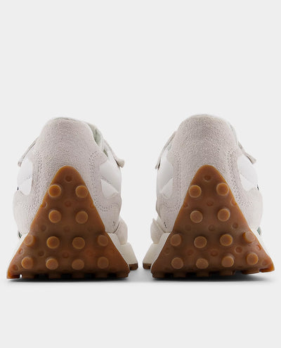 New Balance 327WKN Shoe - Linen/Dark Alpine Green Shoes New Balance