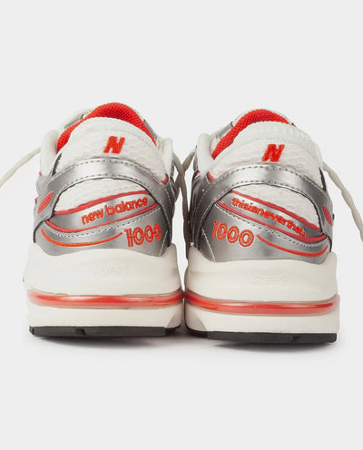 New Balance x thisisneverthat 1000 Shoe - Metallic Silver/Red Shoes New Balance