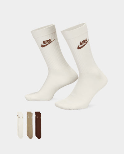 Nike - Everyday Essential Crew Socks - Brown/Taupe Socks Nike