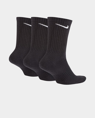 Nike - Everyday Cushioned 3pk Crew Sock - Black Socks Nike   