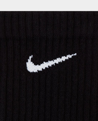 Nike - Everyday Cushioned 3pk Crew Sock - Black Socks Nike   