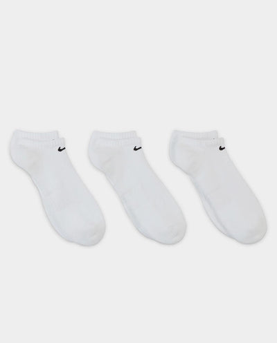 Nike - Everyday Cushioned No-Show 3pk Sock - White Socks Nike   