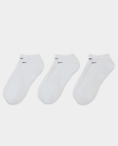 Nike - Everyday Cushioned No-Show 3pk Sock - White Socks Nike   