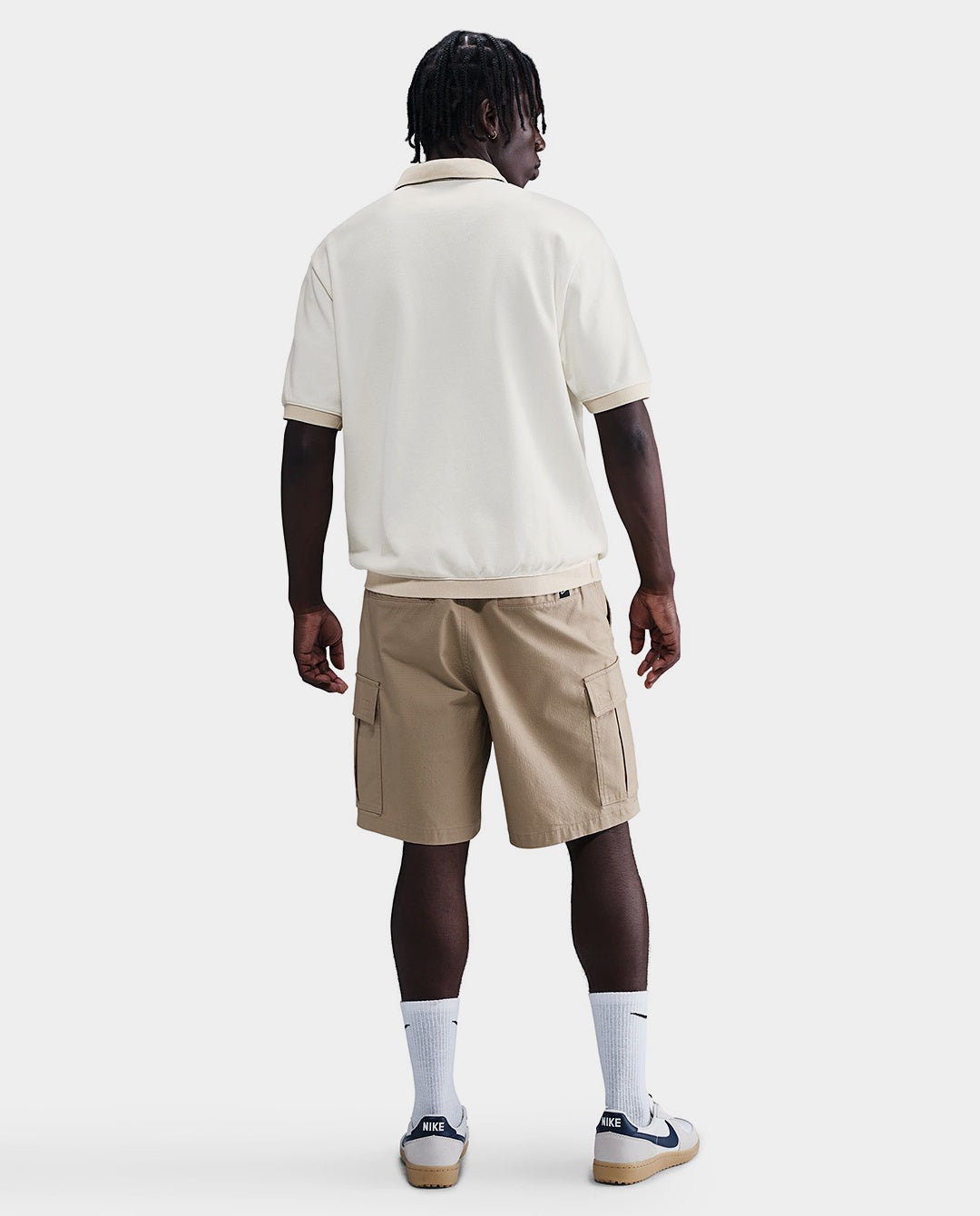 Nike Life - Heavyweight Polo Shirt - Sail/Light Khaki/Medium Olive Nike