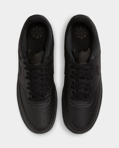 Nike - Court Vision Low Shoe - Black Shoes Nike