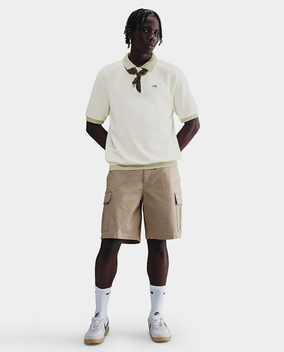 Nike Life - Heavyweight Polo Shirt - Sail/Light Khaki/Medium Olive Nike