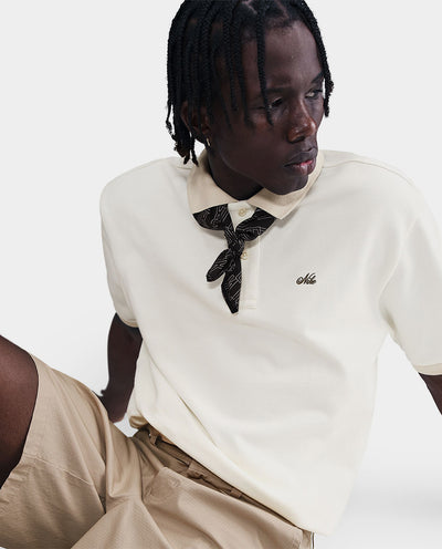 Nike Life - Heavyweight Polo Shirt - Sail/Light Khaki/Medium Olive Nike