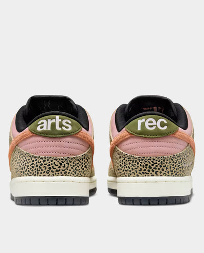 Nike SB - Dunk Low Pro QS x Arts Rec - Rust Pink and Rough Green Shoes Nike