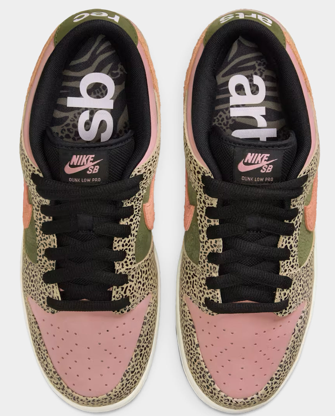 Nike SB - Dunk Low Pro QS x Arts Rec - Rust Pink and Rough Green Shoes Nike