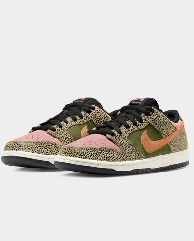 Nike SB - Dunk Low Pro QS x Arts Rec - Rust Pink and Rough Green Shoes Nike
