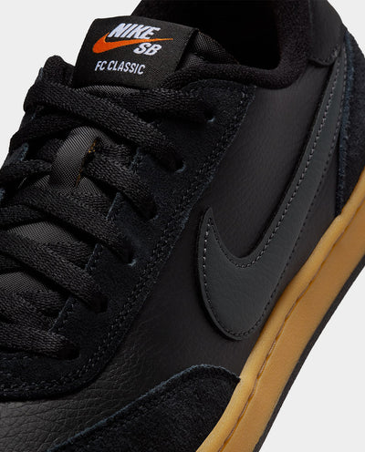 Nike SB - FC Classic - Black/Anthracite Black/Vivid Orange Shoes Nike