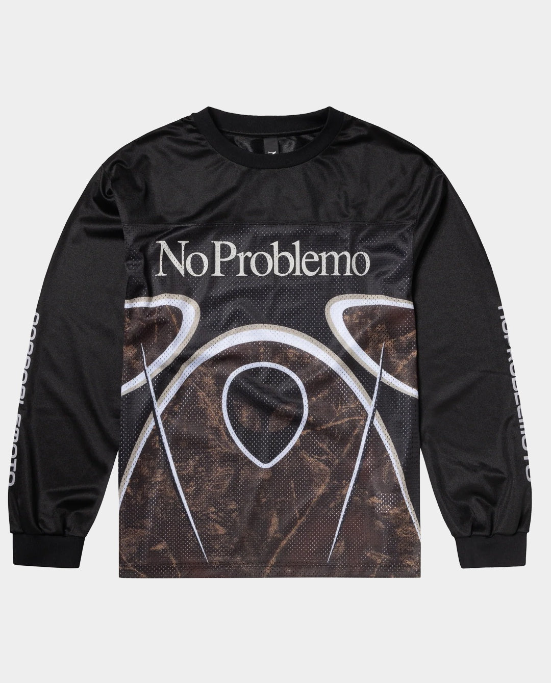 No Problemo - Alien LS Moto Shirt - Black Shirts No Problemo