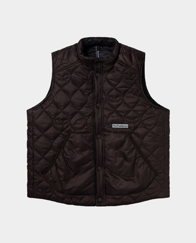 No Problemo - Reversible Alien-O Liner Vest - Brown Jackets No Problemo