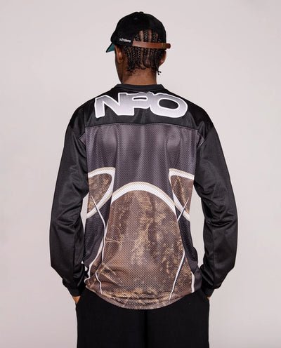 No Problemo - Alien LS Moto Shirt - Black Shirts No Problemo