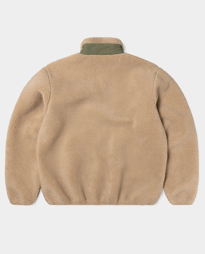 No Problemo - Forest Heavy Fleece Jacket - Ecru Jackets No Problemo