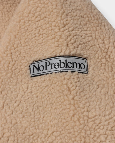 No Problemo - Forest Heavy Fleece Jacket - Ecru Jackets No Problemo