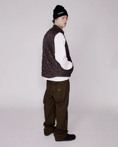 No Problemo - Reversible Alien-O Liner Vest - Brown Jackets No Problemo