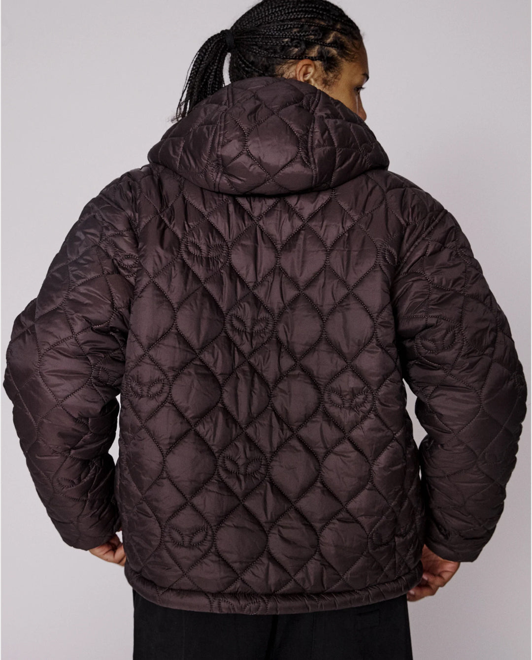 No Problemo - Reversible Alien-O Puffer Jacket - Brown Jackets No Problemo
