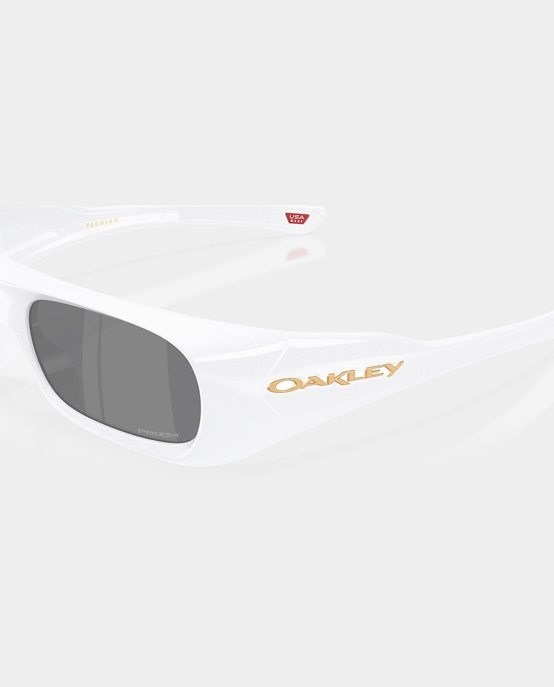 Oakley - Permian Sunglasses - Pearl White with Prizm Black Lens Sunglasses Oakley