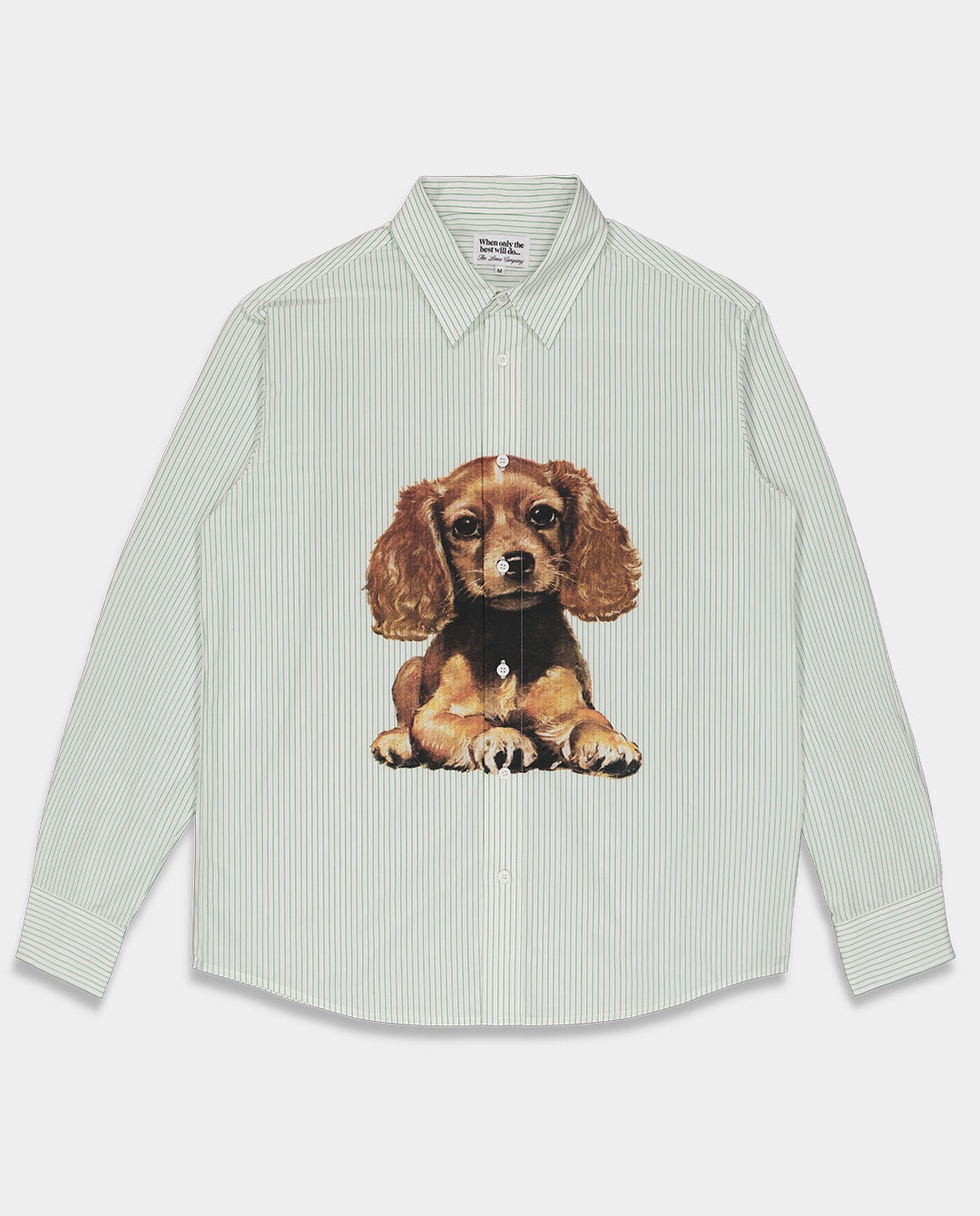 The Loose Company - Puppy Shirt - White/Green Shirts The Loose Company