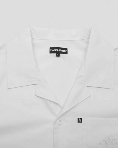 Pass~Port - Manuscript Casual Shirt - White