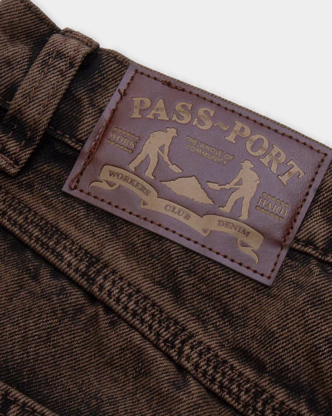 Pass~Port - Workers Club Short - Over-Dye Brown