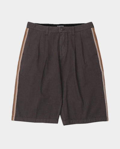 Passport - Herringbone Leagues Club Stripe Short - Dark Brown Shorts Passport