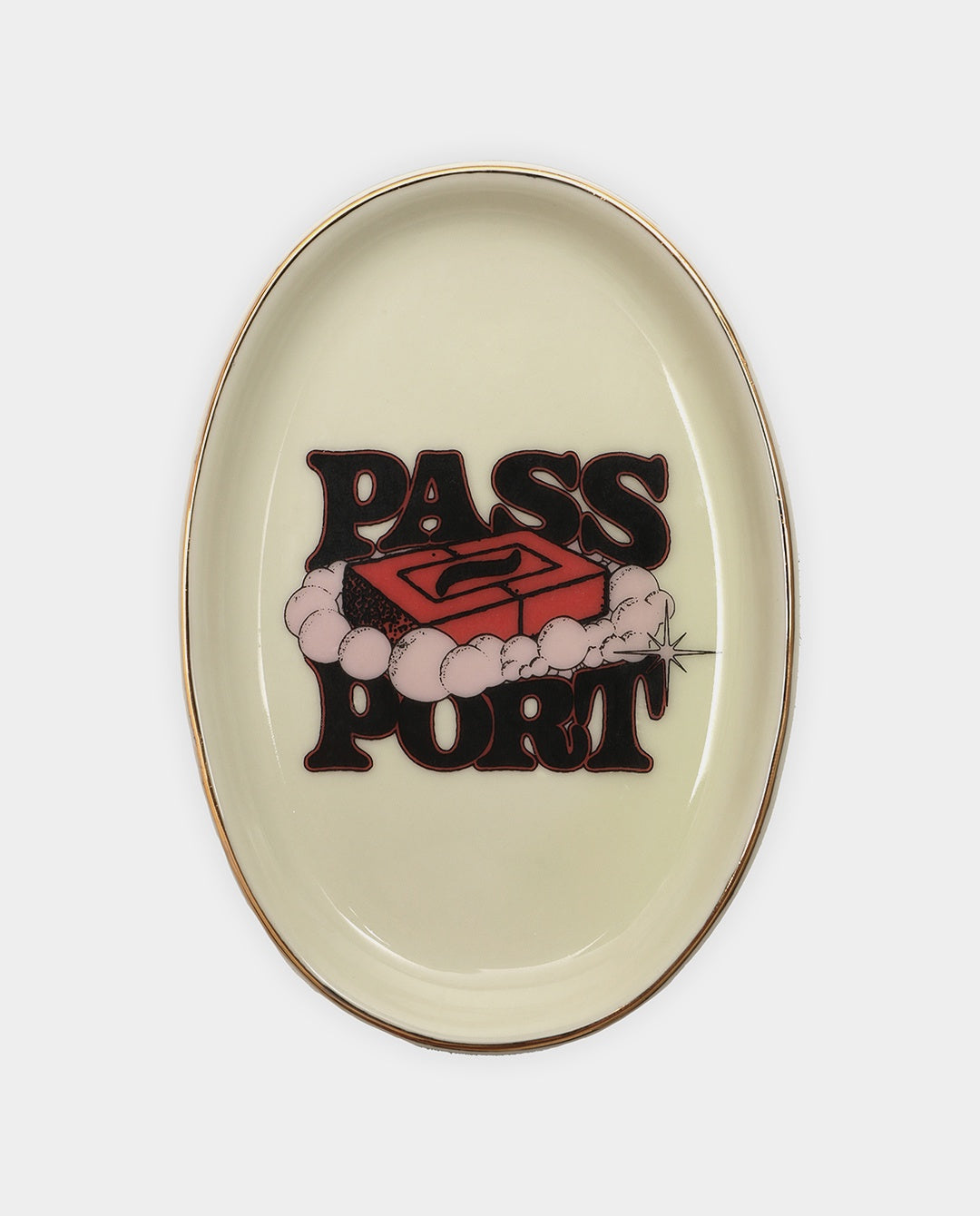 Passport - Soap Dish - Off White/Gold Lifestyle Passport