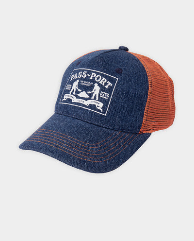 Passport - Workers Club Packers Trucker Hat - Dark Indigo Hats Passport