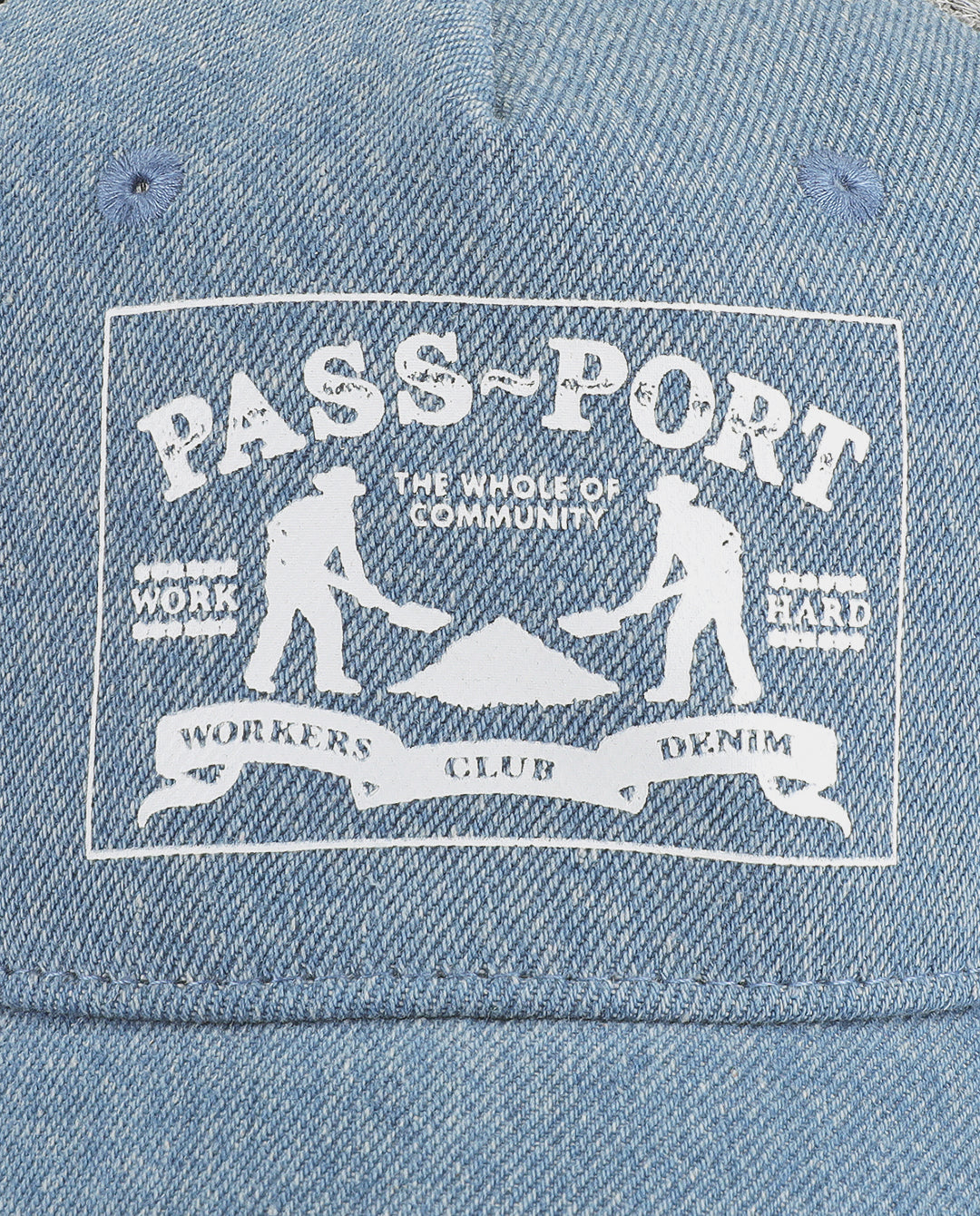 Passport - Workers Club Packers Trucker Hat - Light Indigo Hats Passport