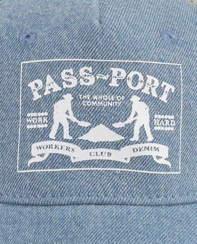 Passport - Workers Club Packers Trucker Hat - Light Indigo Hats Passport