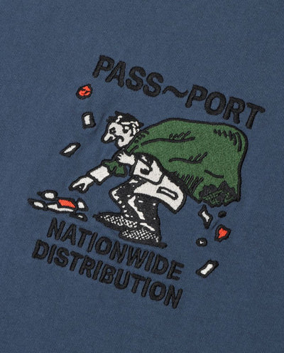 Passport - Distribution T-Shirt - Harbour Blue T-Shirts Passport