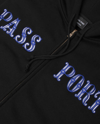 Passport - Glint Zip Hoodie - Black Hoodies Passport