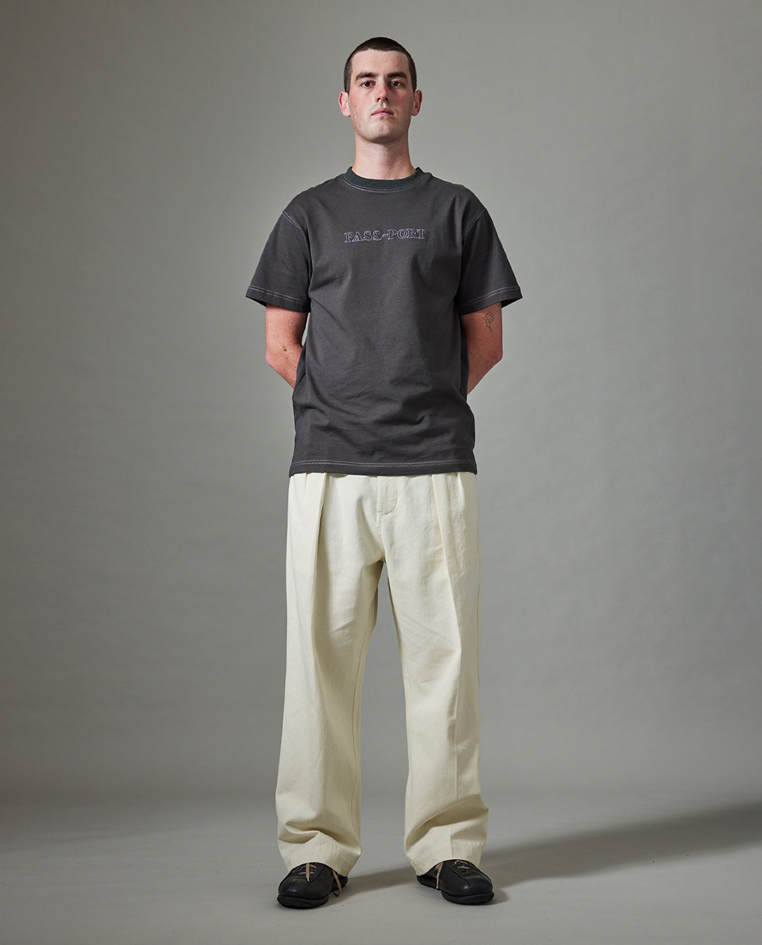 Passport - Herringbone Leagues Club Pant - Bone Pants Passport