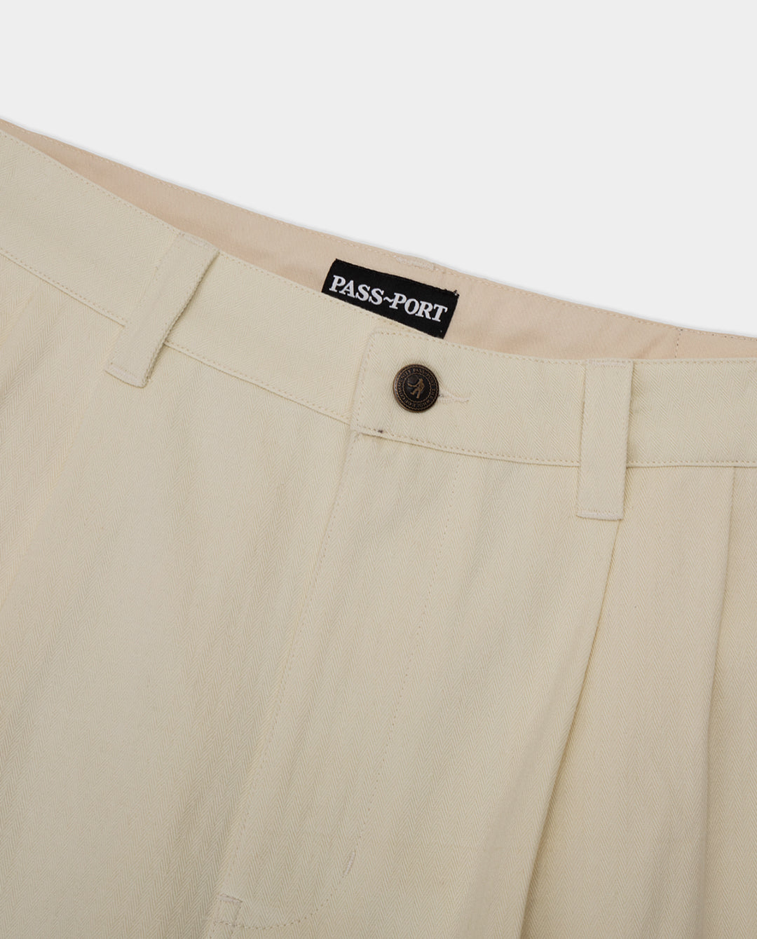 Passport - Herringbone Leagues Club Pant - Bone Pants Passport