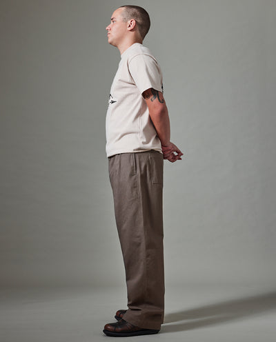Passport - Herringbone Leagues Club Pant - Dusty Brown Pants Passport