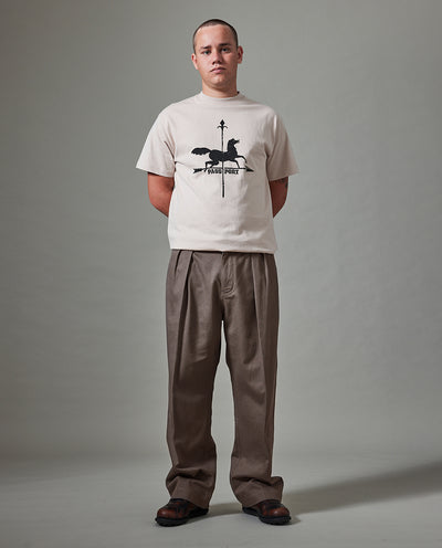 Passport - Herringbone Leagues Club Pant - Dusty Brown Pants Passport