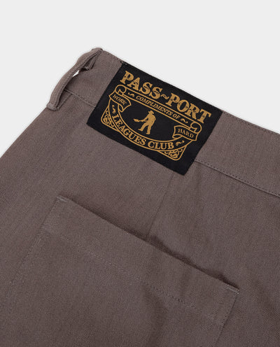 Passport - Herringbone Leagues Club Pant - Dusty Brown Pants Passport