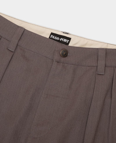 Passport - Herringbone Leagues Club Pant - Dusty Brown Pants Passport