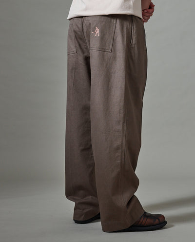 Passport - Herringbone Leagues Club Pant - Dusty Brown Pants Passport