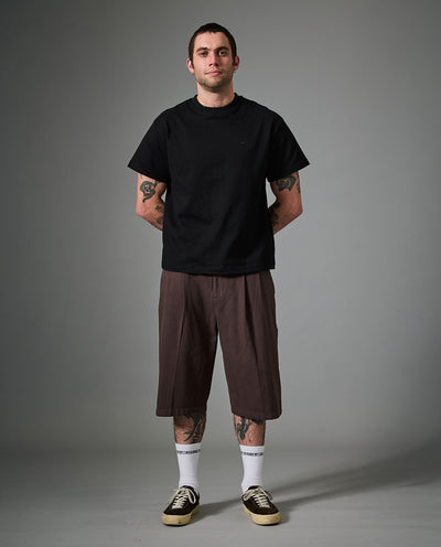 Passport - Herringbone Leagues Club Stripe Short - Dark Brown Shorts Passport