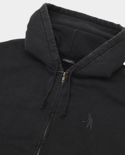 Passport - Solid Workers Zip Hood - Washed Black Hoodies Passport