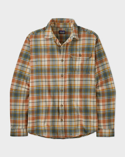 Patagonia - M's L/S Organic Cotton Fjord Flannel Shirt - Fertile Brown