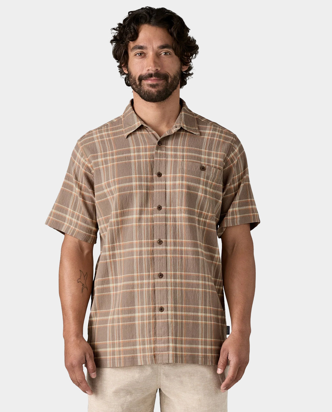 Patagonia - Men’s A/C Shirt - Bloom/Seabird Grey Shirts Patagonia