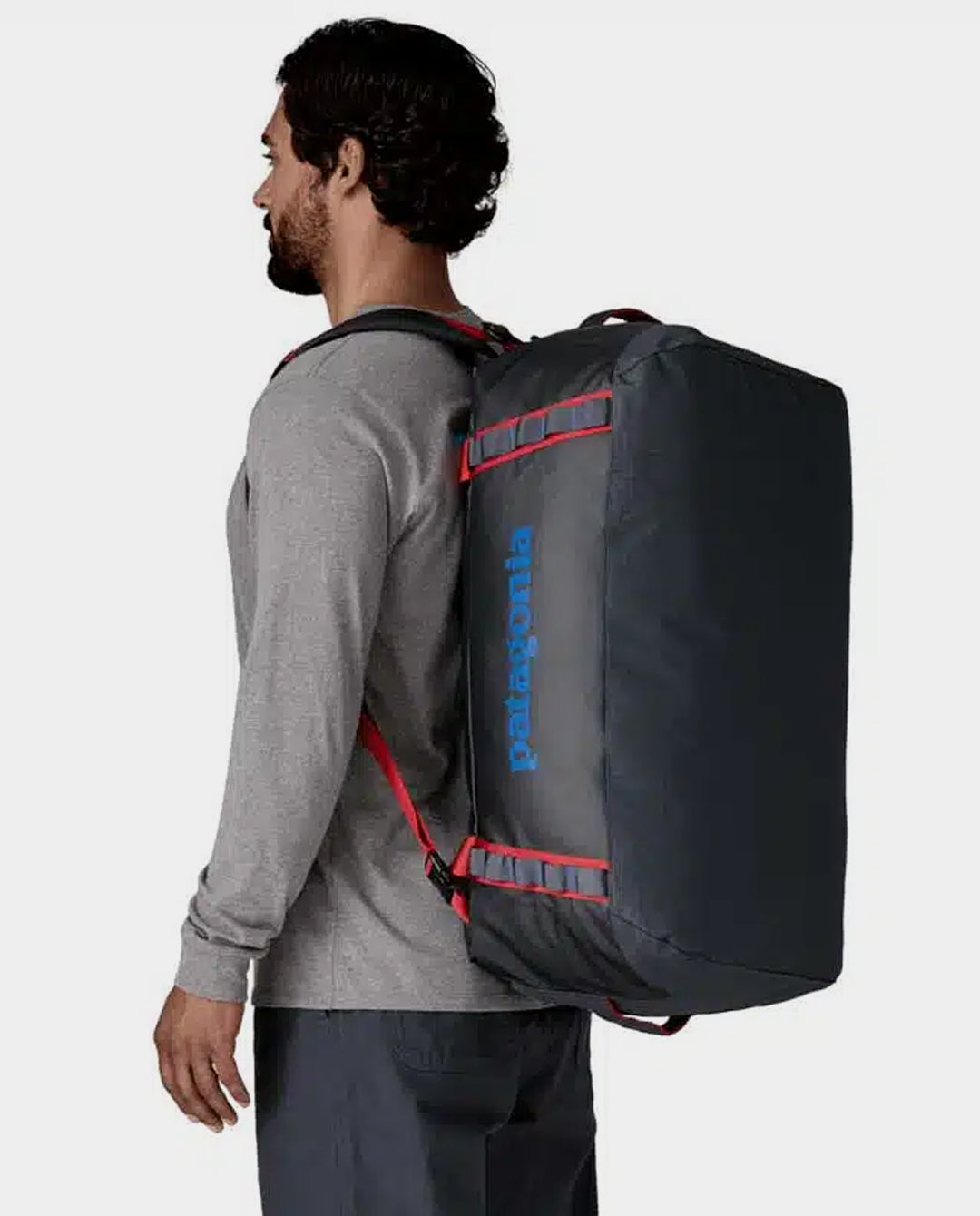 Patagonia - Black Hole Duffel 55L - Smolder Blue w/Amanita Red Bags Patagonia