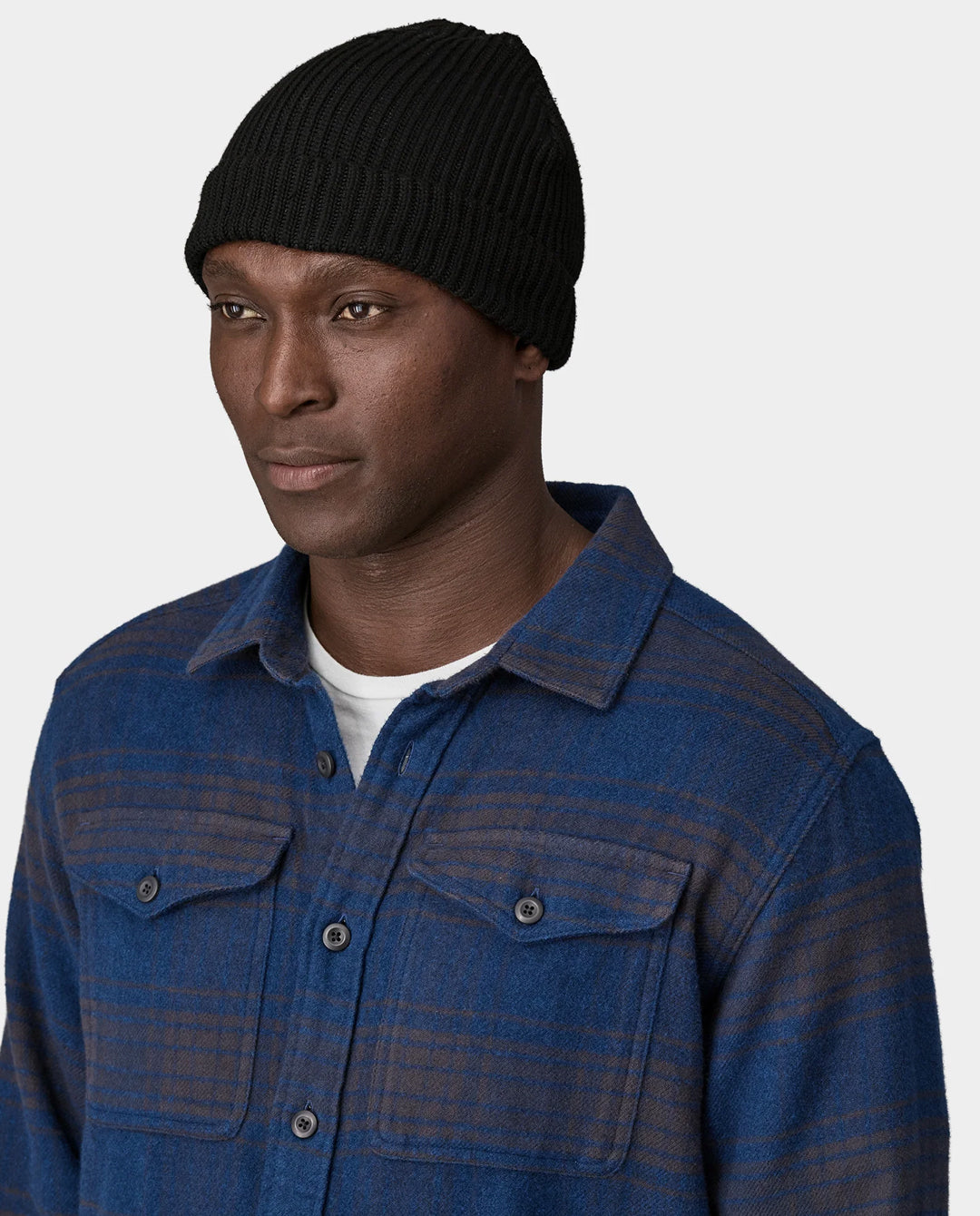 Patagonia - Fishermans Rolled Beanie - Black Beanie Patagonia